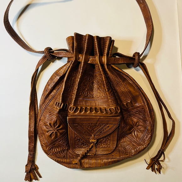 Vintage leather bag purse - Picture 1 of 4